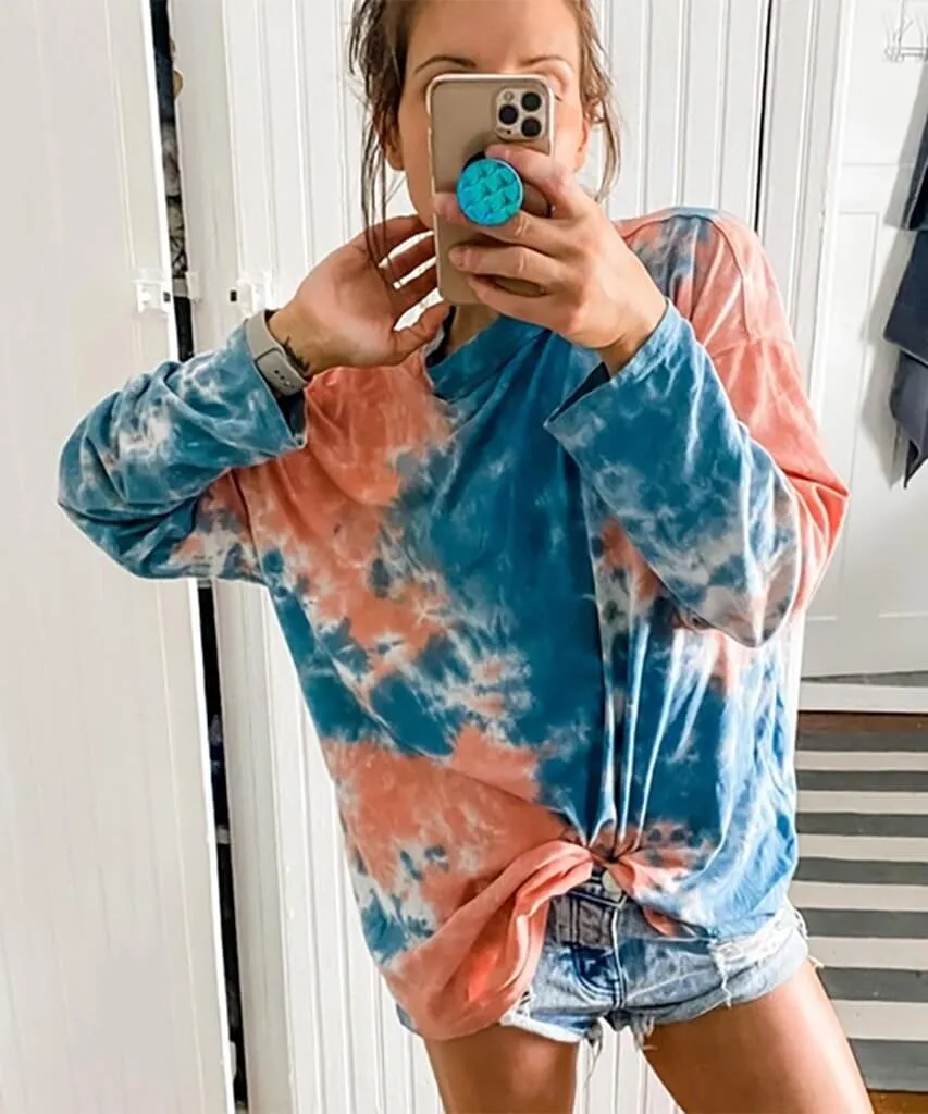 Be Free Tie Dye Cotton Candy LS