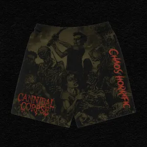 Chaos Horrific All-Over Print Mesh Shorts
