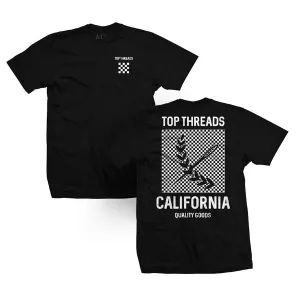 Check Tee - Black/White