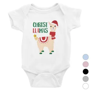 Christ Llamas Baby Bodysuit