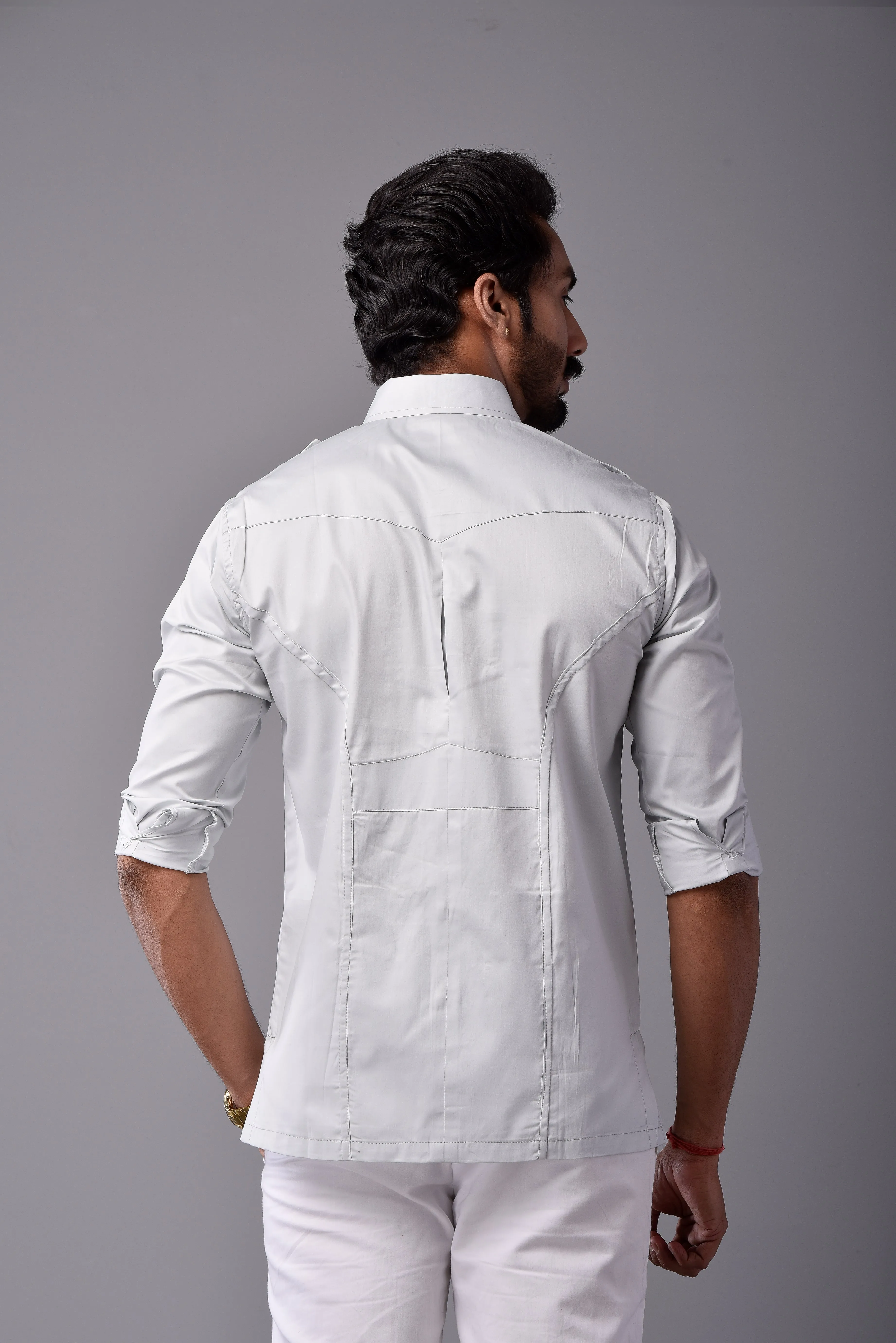Comfy Ice Blue Hunting Style Shirt