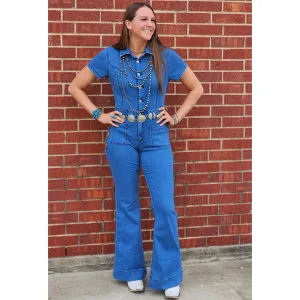 Denim Button Jumpsuit