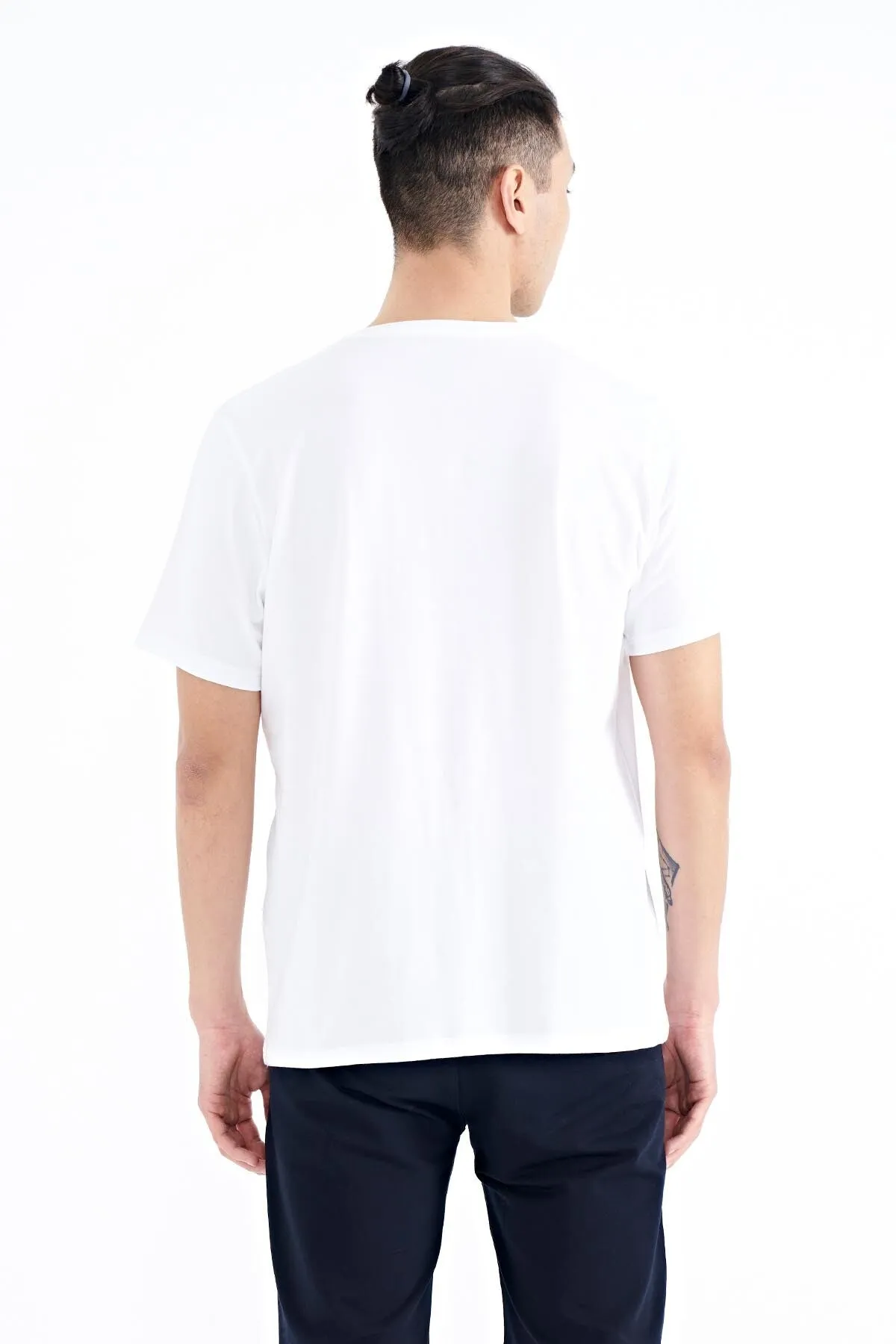 desen baskili standart kalip erkek t-shirt - 88231