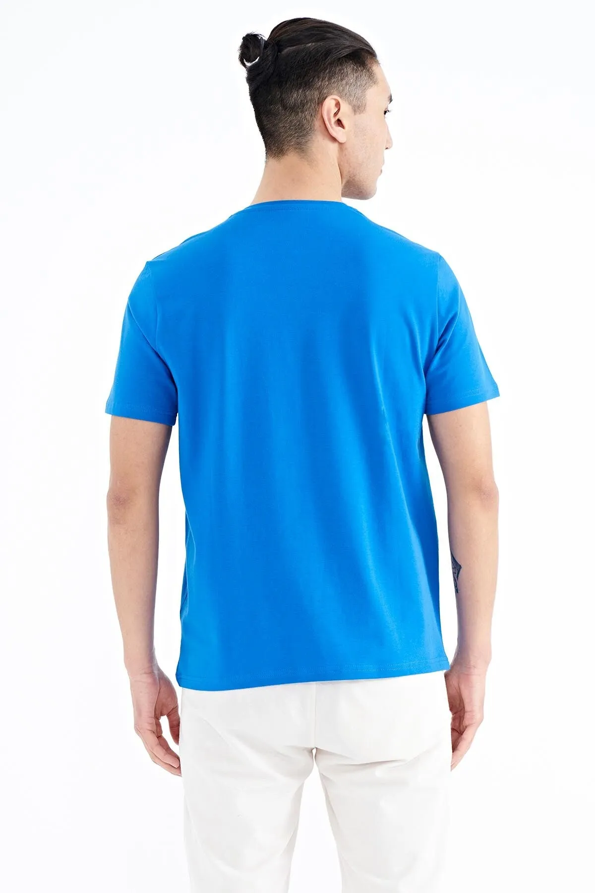 desen baskili standart kalip erkek t-shirt - 88231