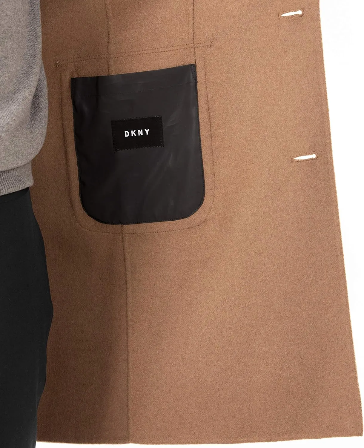 DKNY Men's Regular Overcoat