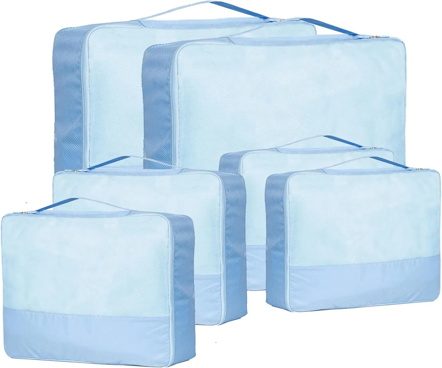 DoubleTrip Extra Large Packing Cubes for Travel Suitcase Organizer - Fit 28inch Luggage Set of 6 with 3 Sizes Travel Cubes Space Saver Baggage Bag