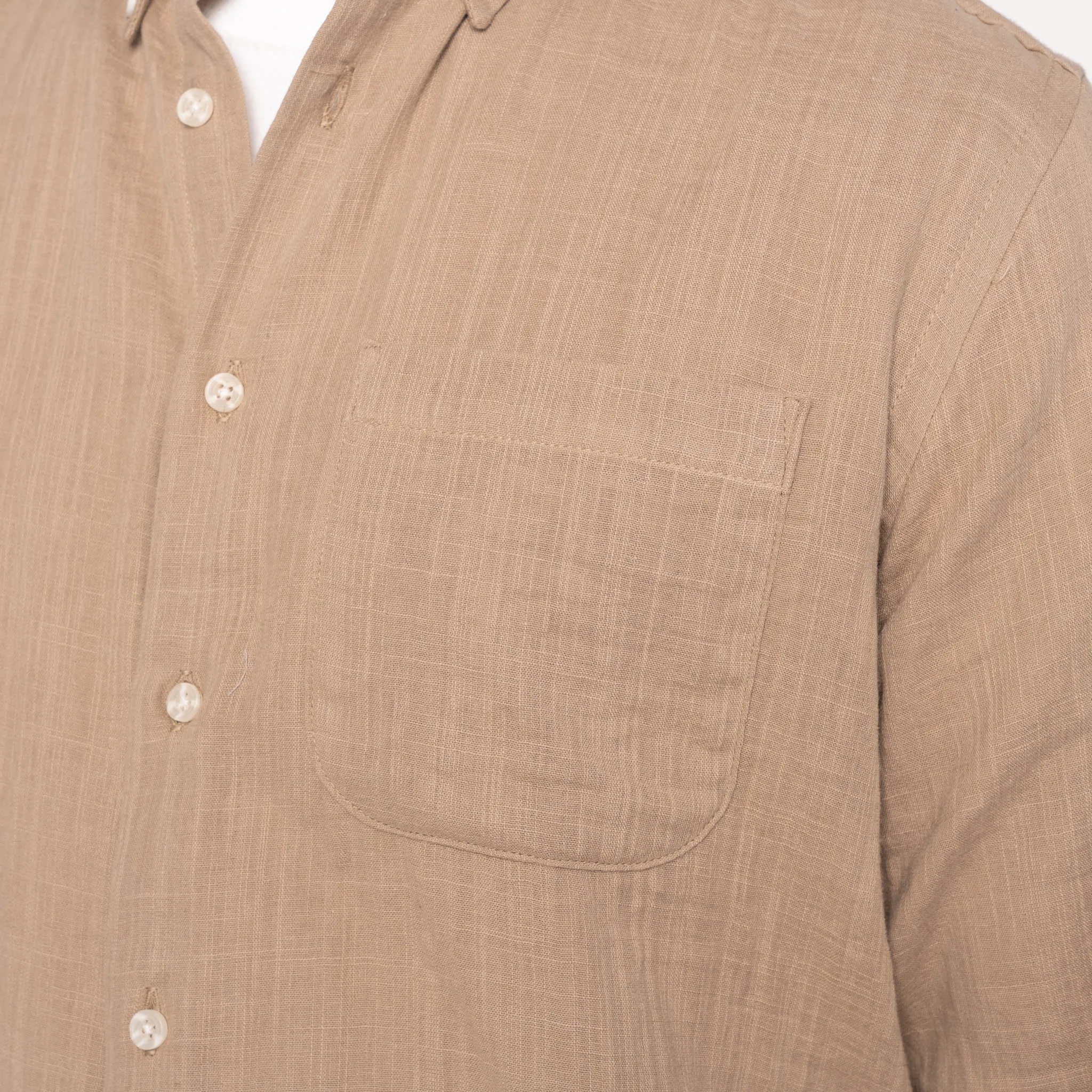 Easy Shirt Double Wave Slub Gauze (Sand)