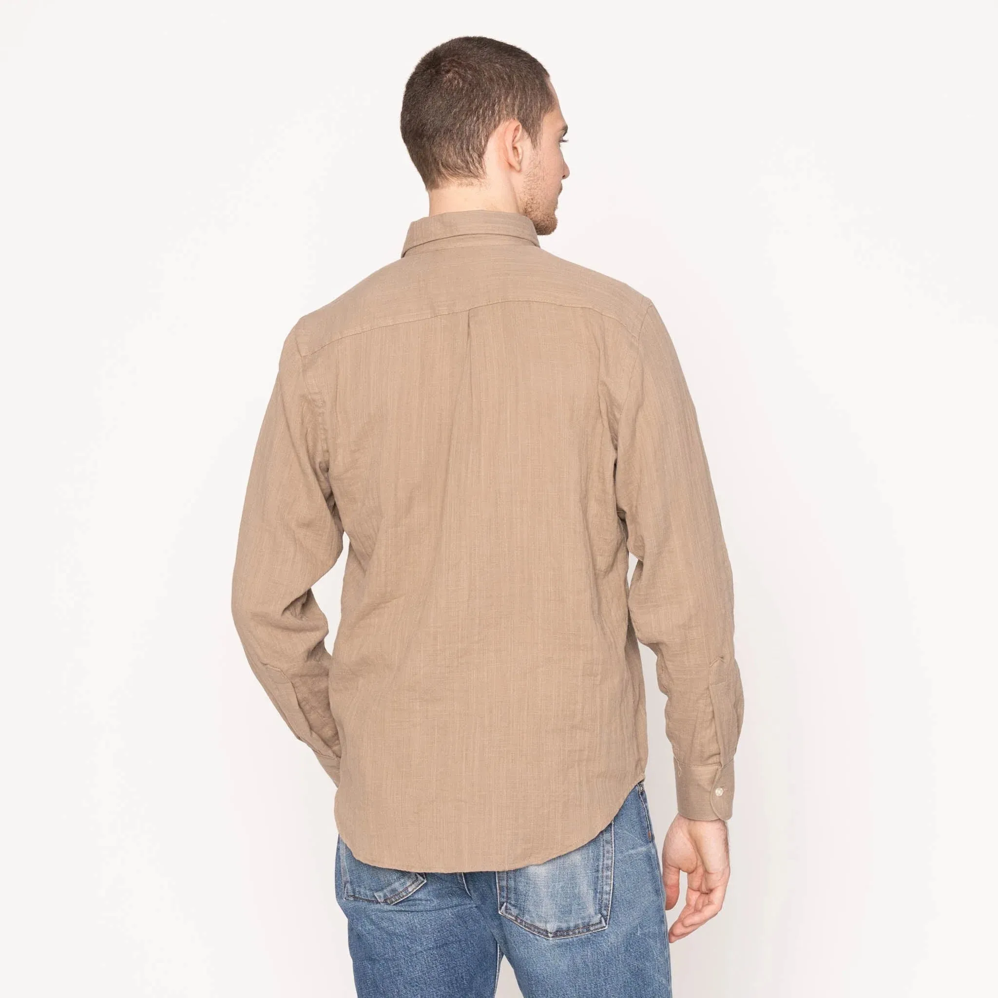Easy Shirt Double Wave Slub Gauze (Sand)