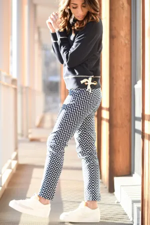 Elliott Lauren Polka Dot Ankle Pant
