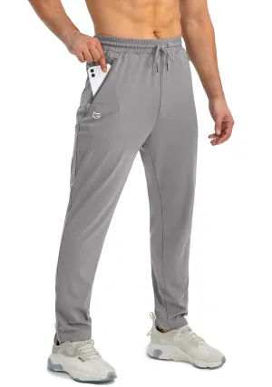 G Gradual Men's Sweatpants with Zipper Pockets Tapered Joggers for Men Athletic Pants for Workout, Jogging, Running