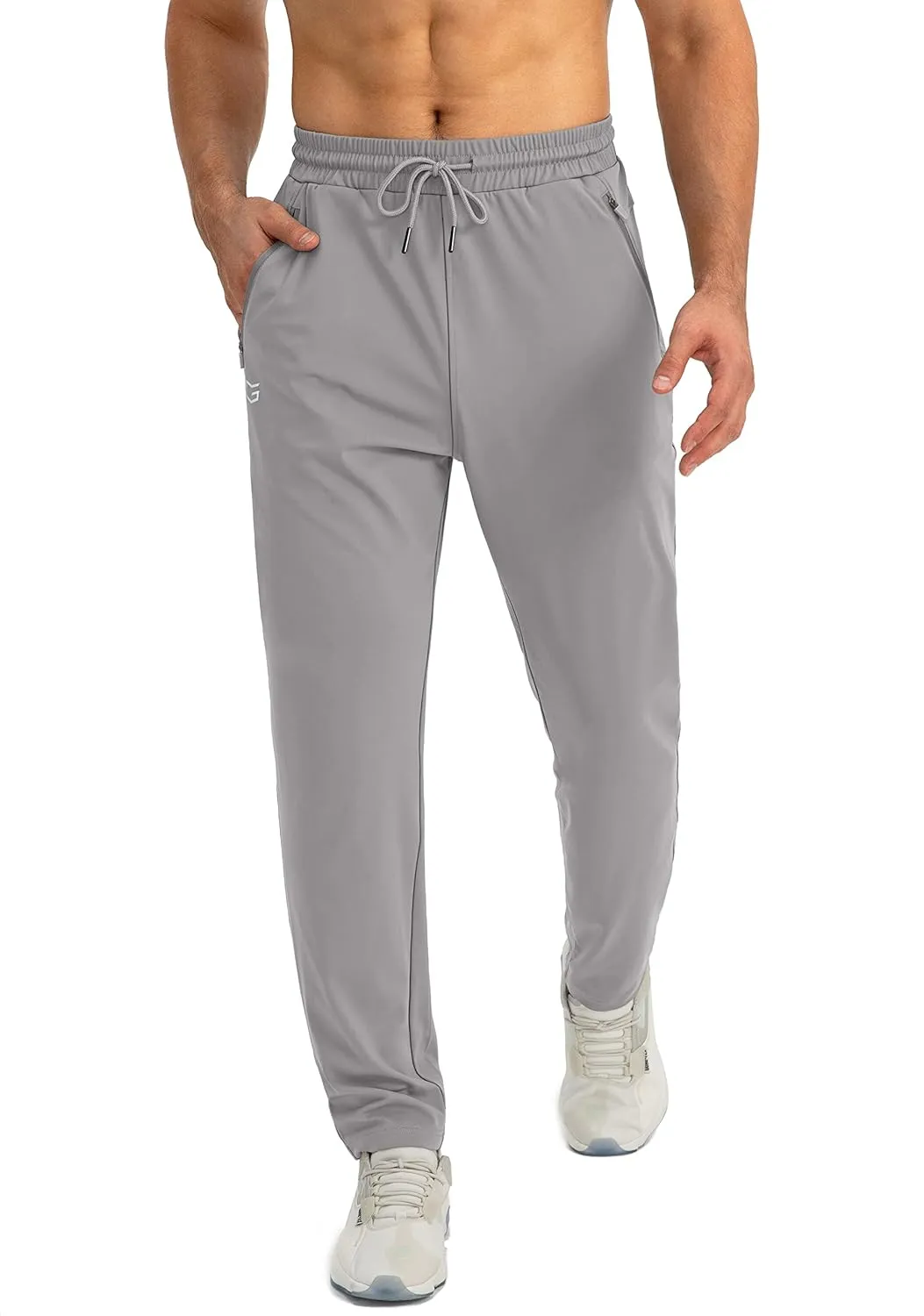G Gradual Men's Sweatpants with Zipper Pockets Tapered Joggers for Men Athletic Pants for Workout, Jogging, Running