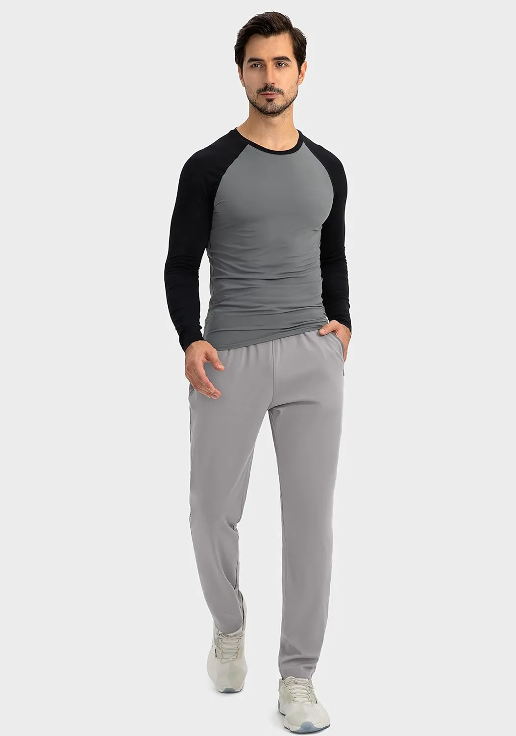 G Gradual Men's Sweatpants with Zipper Pockets Tapered Joggers for Men Athletic Pants for Workout, Jogging, Running