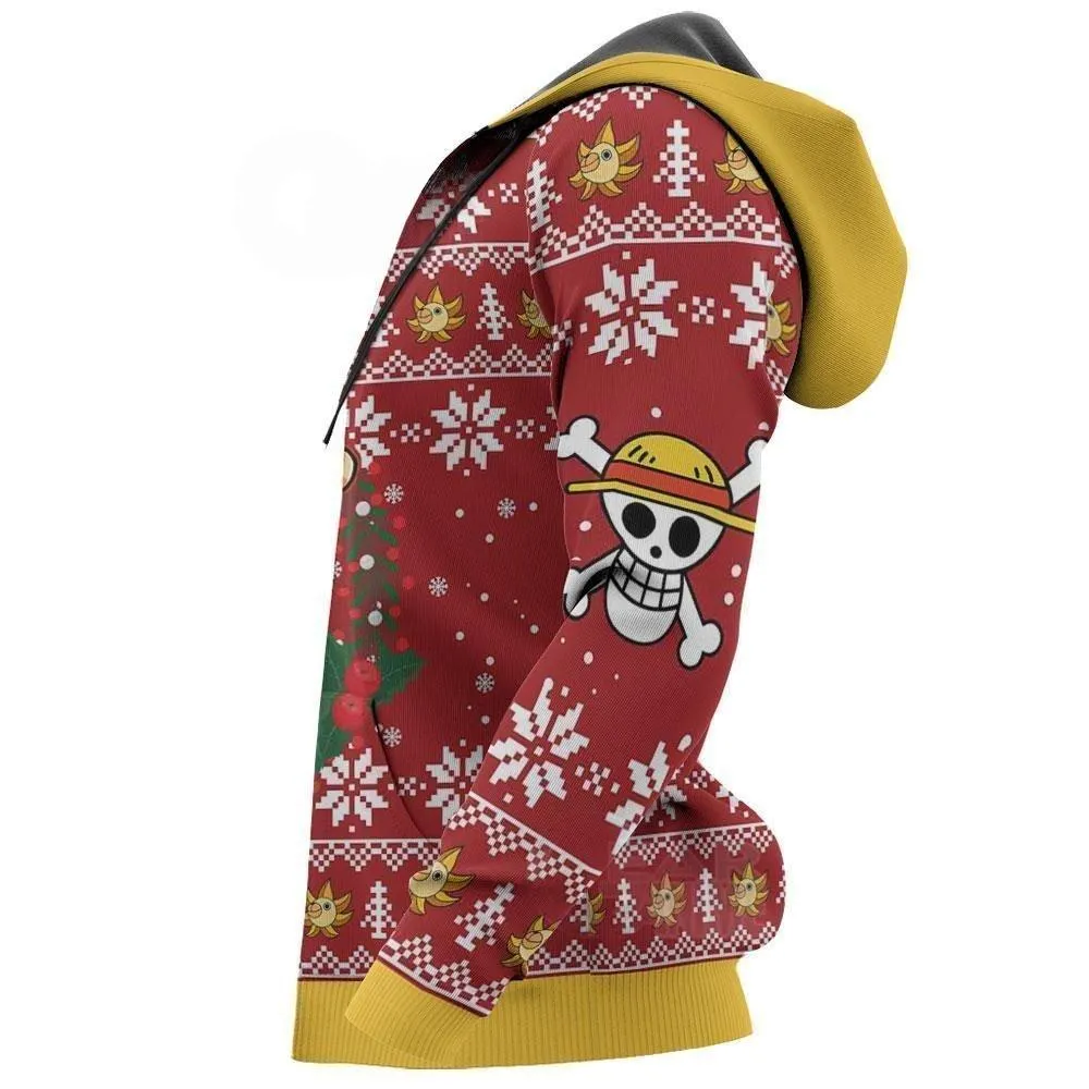 Giftngon - Luffy Ugly Christmas Sweater One Piece Anime Xmas
