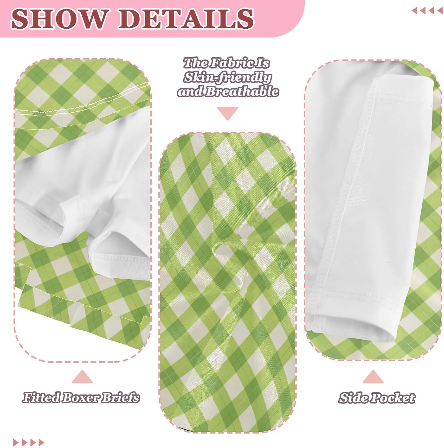 Gingham Plaid Girls Athletic Skirt with Shorts Flowy Skorts for Little Girl Cheerleading Skirts with Pockets 4-12Y