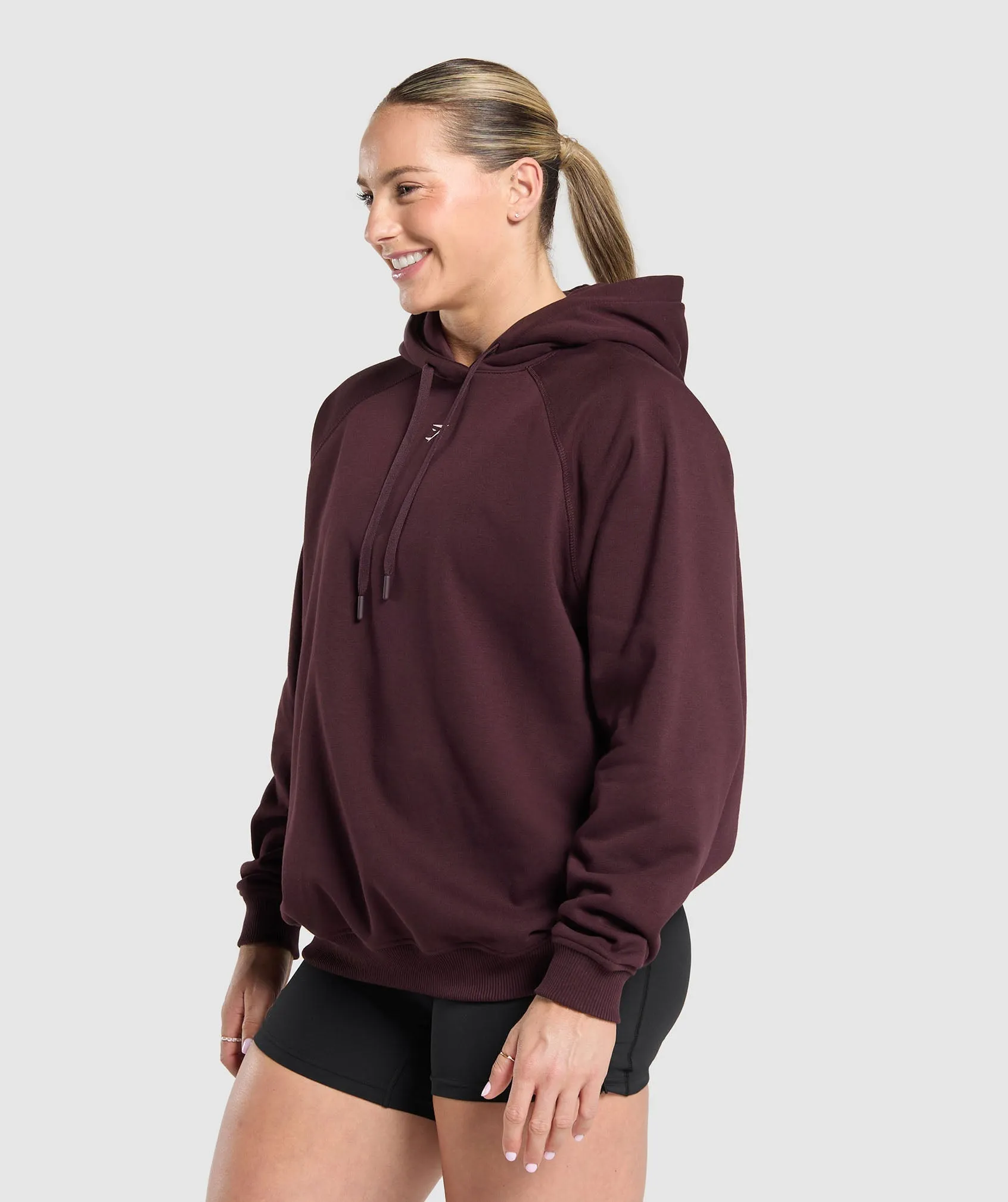 Gymshark Lifting Club Graphic Brushed Hoodie - Depth Purple