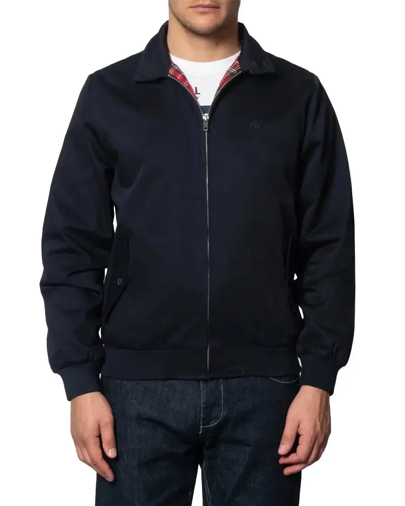 Harrington Cotton Jacket - Navy