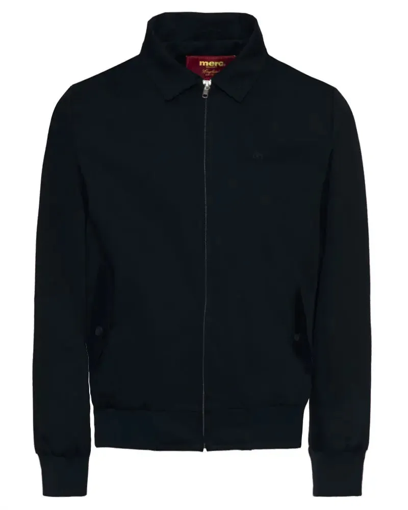 Harrington Cotton Jacket - Navy