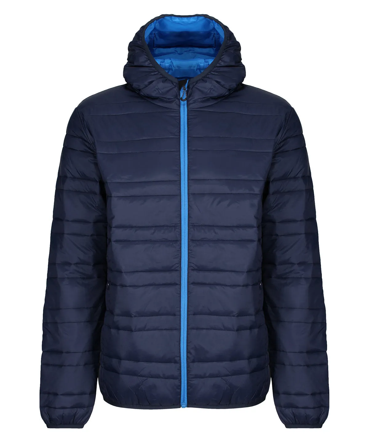 Hooded firedown packaway baffle jacket