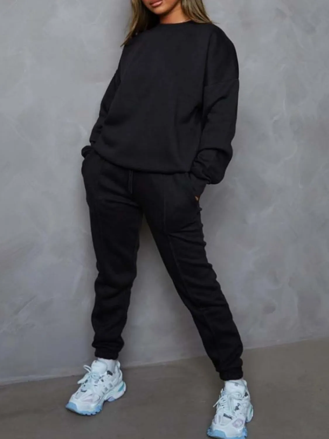 KANSOON Sweatsuits for Women Set 2 Piece Jogging Suit Long Sleeve Pullover Sweatshirts Sweatpants Tracksuit Casual Outfits