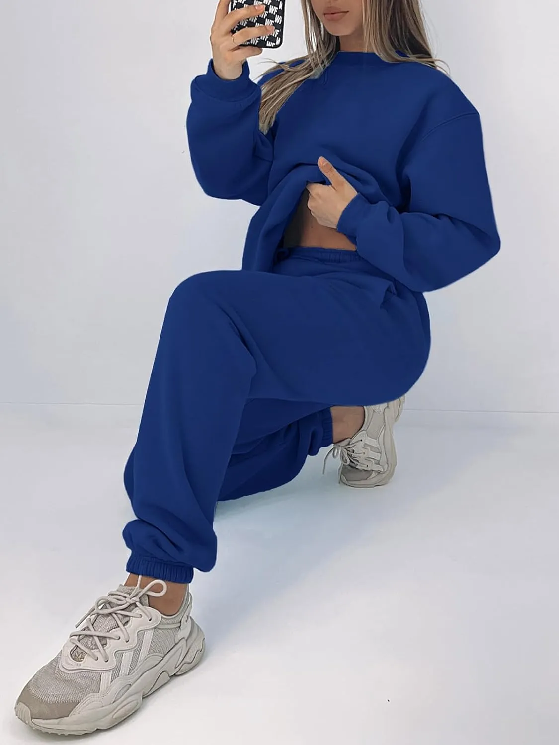 KANSOON Sweatsuits for Women Set 2 Piece Jogging Suit Long Sleeve Pullover Sweatshirts Sweatpants Tracksuit Casual Outfits