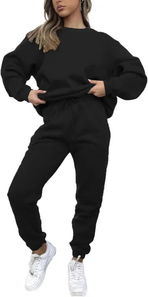 KANSOON Sweatsuits for Women Set 2 Piece Jogging Suit Long Sleeve Pullover Sweatshirts Sweatpants Tracksuit Casual Outfits