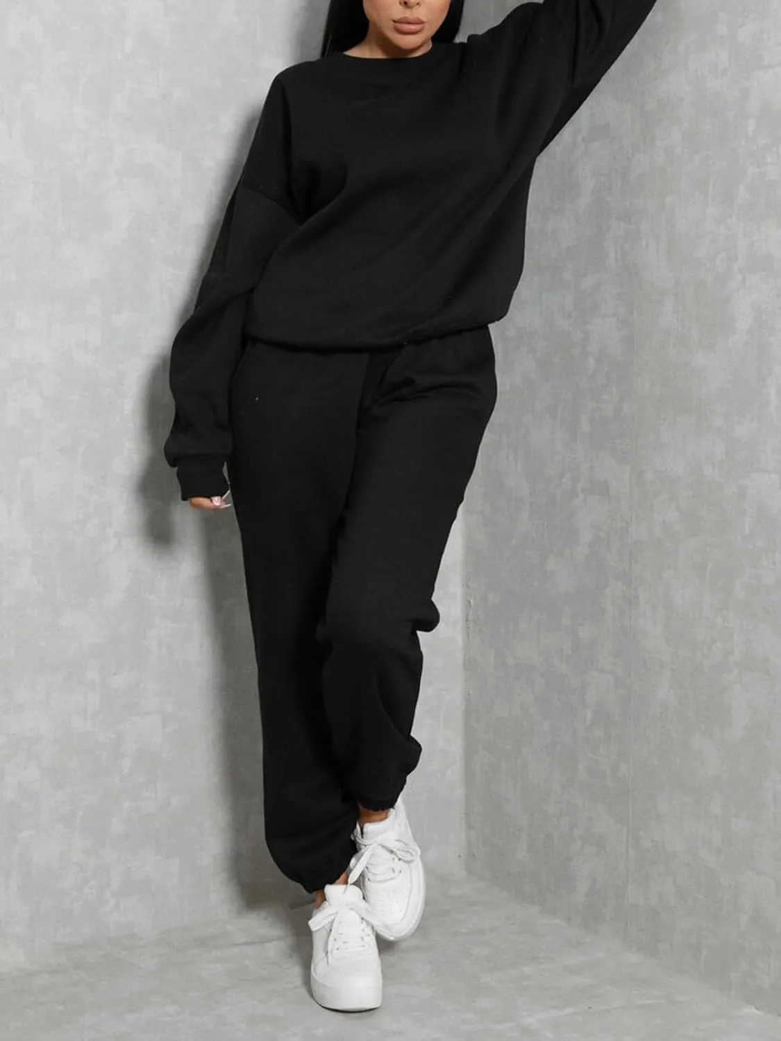 KANSOON Sweatsuits for Women Set 2 Piece Jogging Suit Long Sleeve Pullover Sweatshirts Sweatpants Tracksuit Casual Outfits