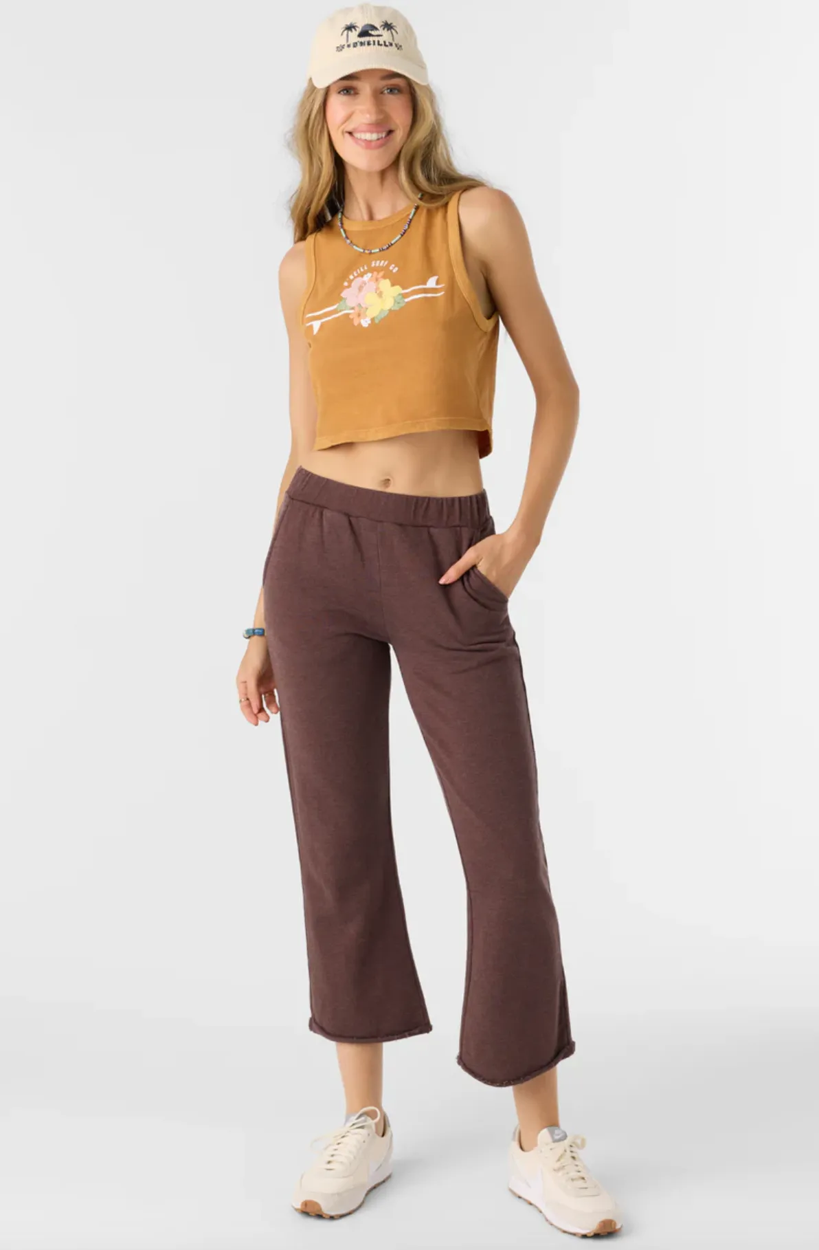 KARMA FRENCH TERRY CROPPED LOUNGE PANTS (CHO)