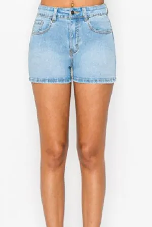 Kick It Up Light Denim Shorts