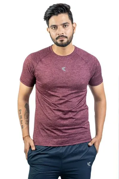 Kronos Raglan T-shirt | Men's | Ruby | KIBI Sports