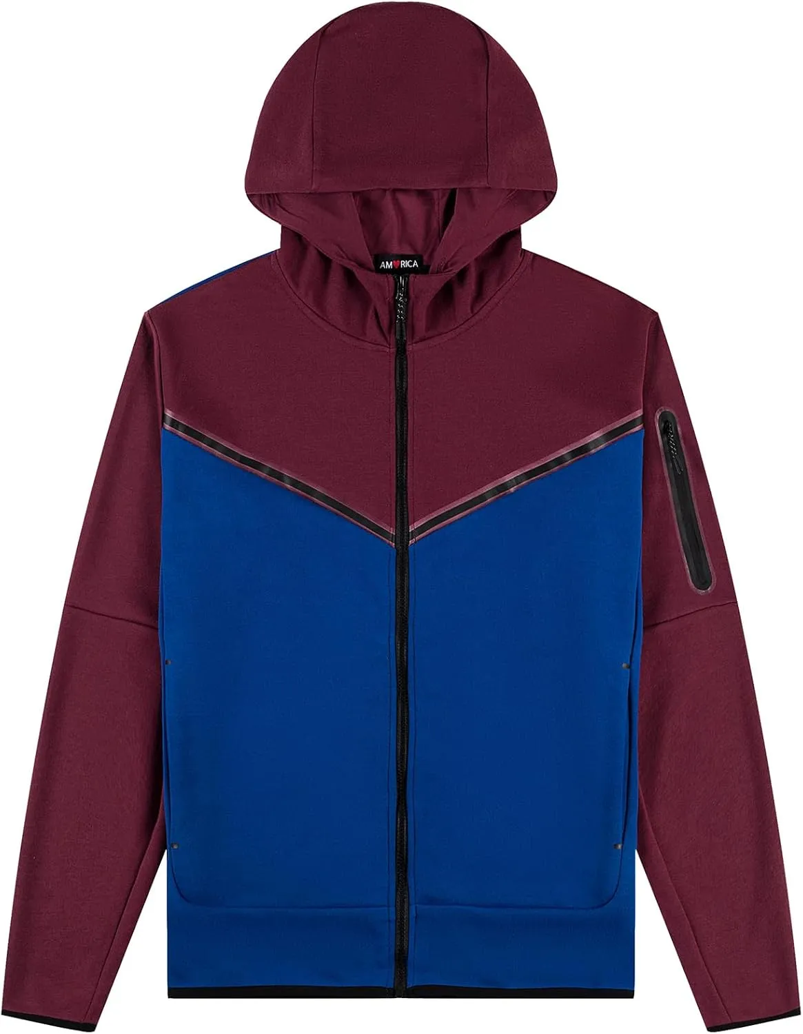 Men's Tracksuits Sweatsuits For Men Hooded Tracksuit Sweatsuit Long Sleeve Full-Zip Jogging Sweatpants 2 Piece