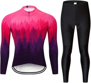 MOXILYN Men's Quick-Dry Cycling Jersey Set Road Bike Bicycle Shirt   Bib Pants with 9D Gel Padded MTB Riding Clothing kit