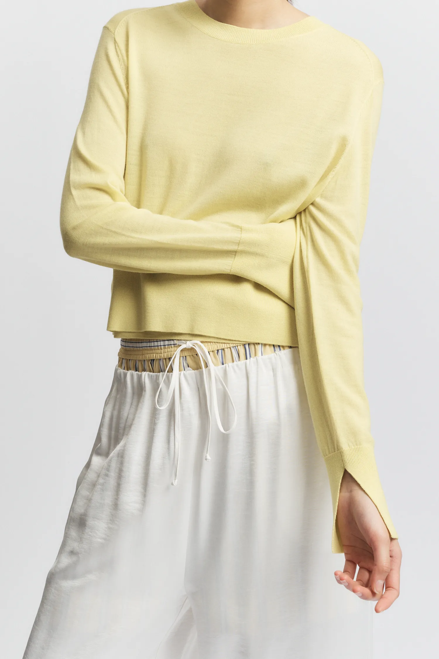 Paige Pull-On Pant; White