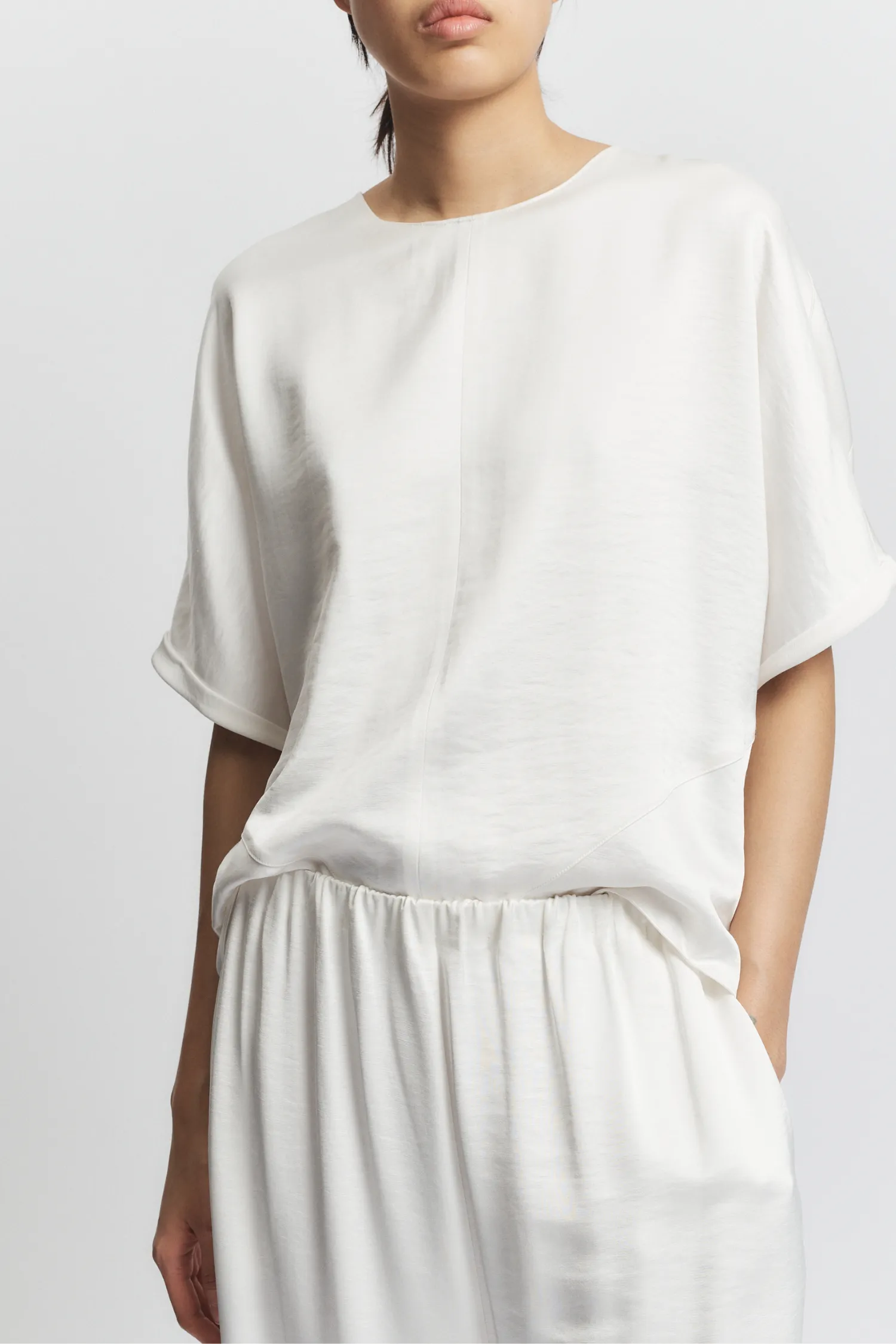Paige Pull-On Pant; White