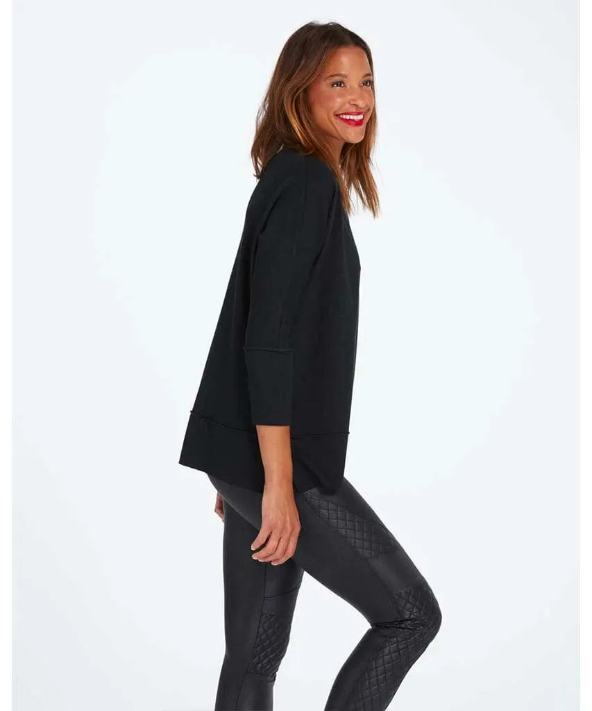 Perfect Length Top Dolman Top Very Black