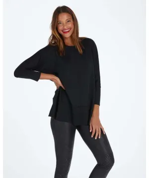Perfect Length Top Dolman Top Very Black