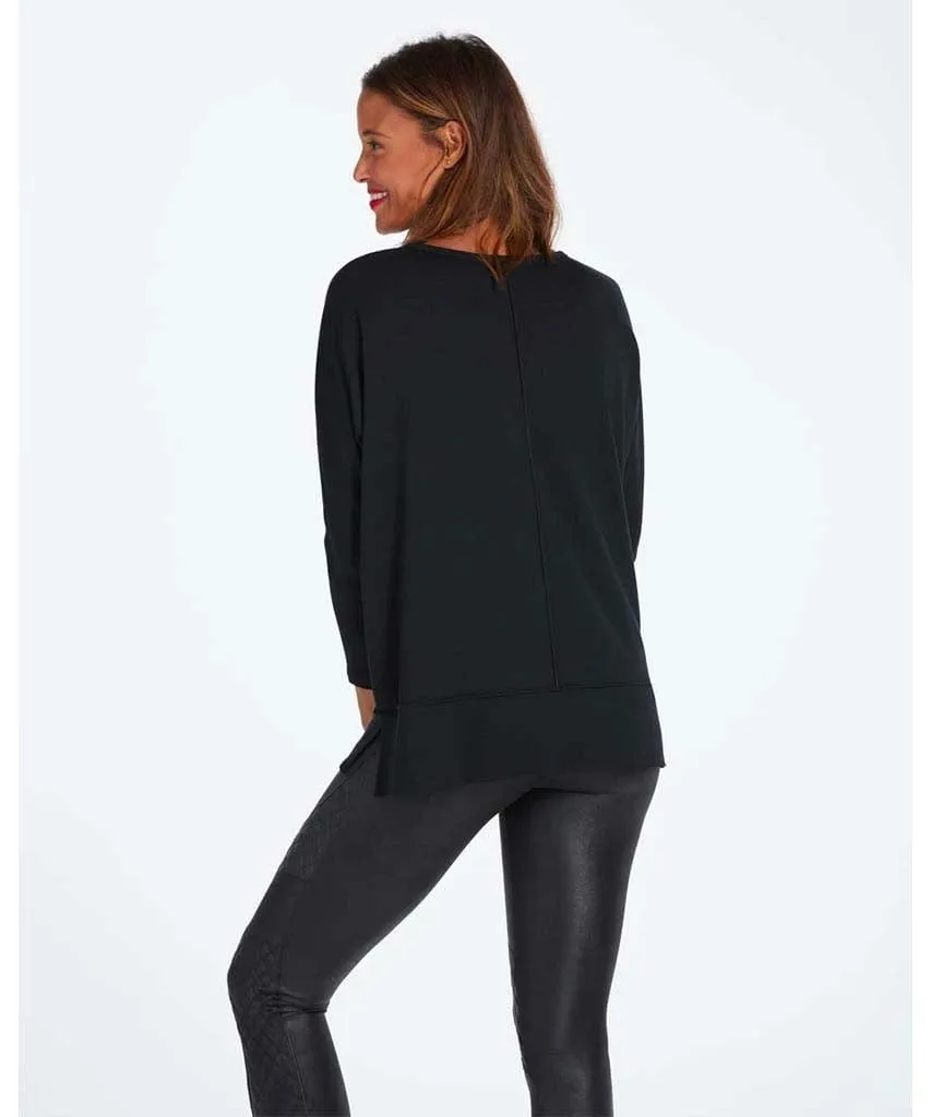 Perfect Length Top Dolman Top Very Black
