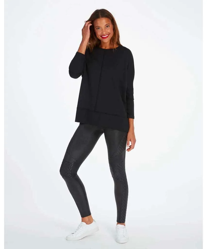 Perfect Length Top Dolman Top Very Black