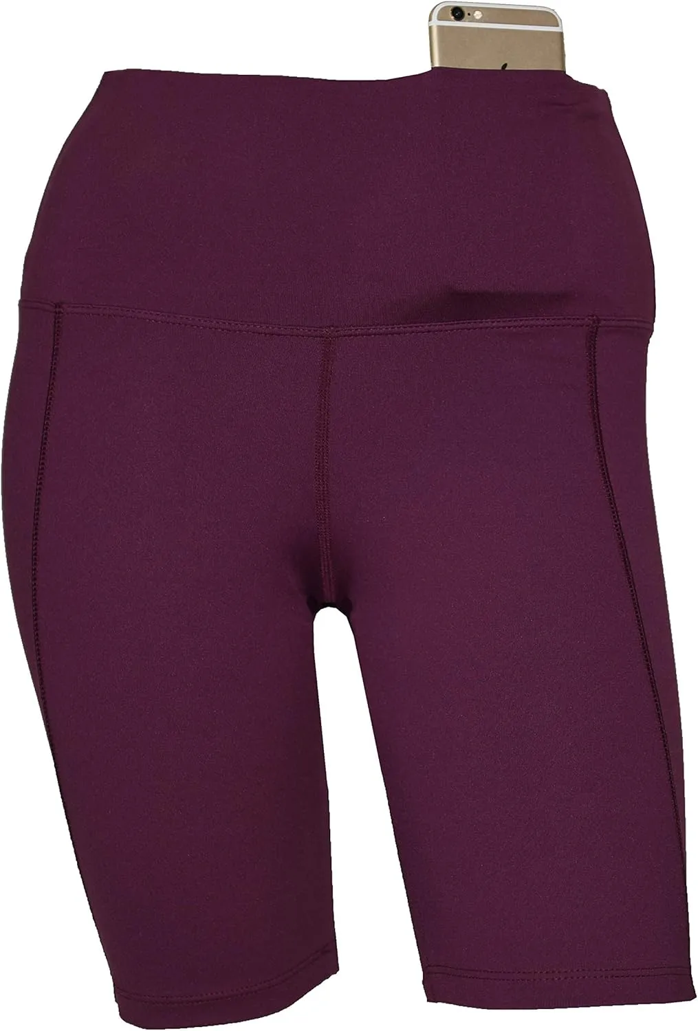 Private Island Sports Women UPF 50  Beach Board Shorts Swimsuit Hot Pants Pocket Bathing Swim Rash Guard Bottom (RM3NP-PP)