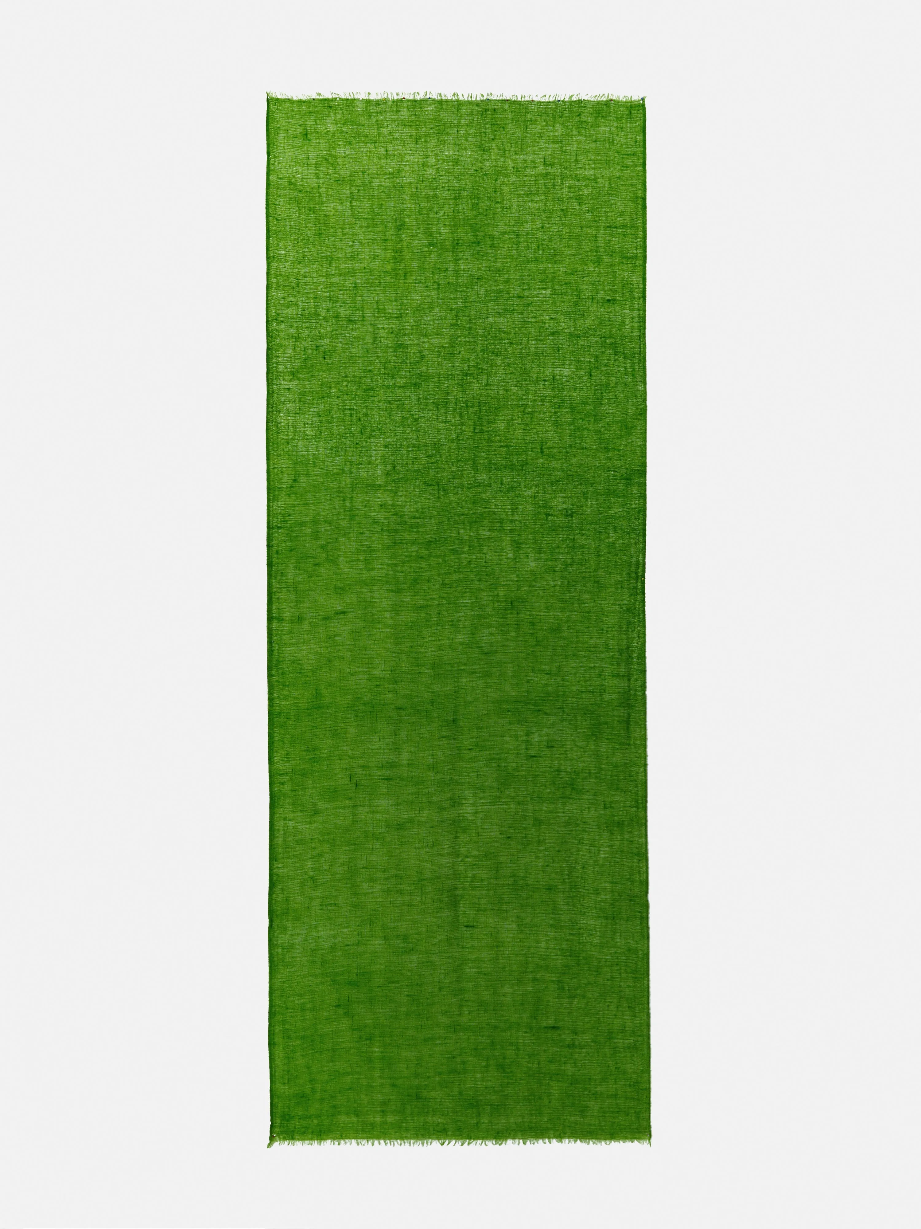 Pure Cashmere Gauze Scarf | Green