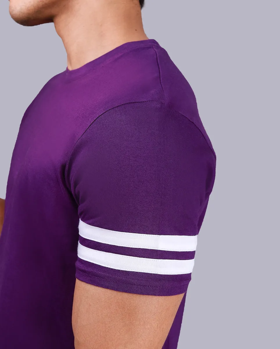 Purple Half Sleeves T-Shirt