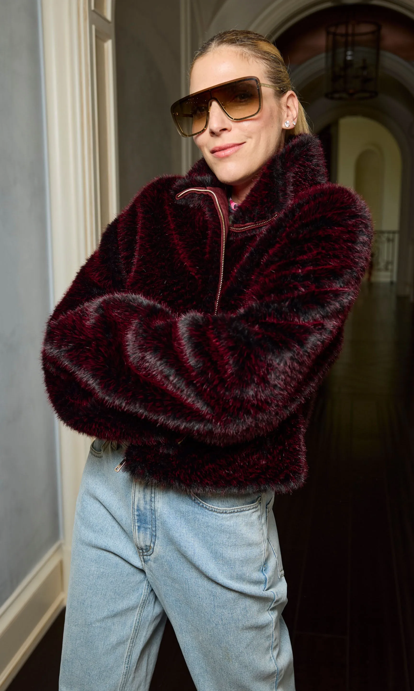 Roxi Faux Fur Bomber