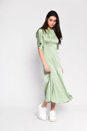 Sage Satin dress