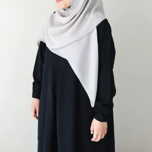[Scarf 45"] Textured Viscose : Grey