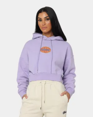 Stussy Women's Globe Hoodie Lavender