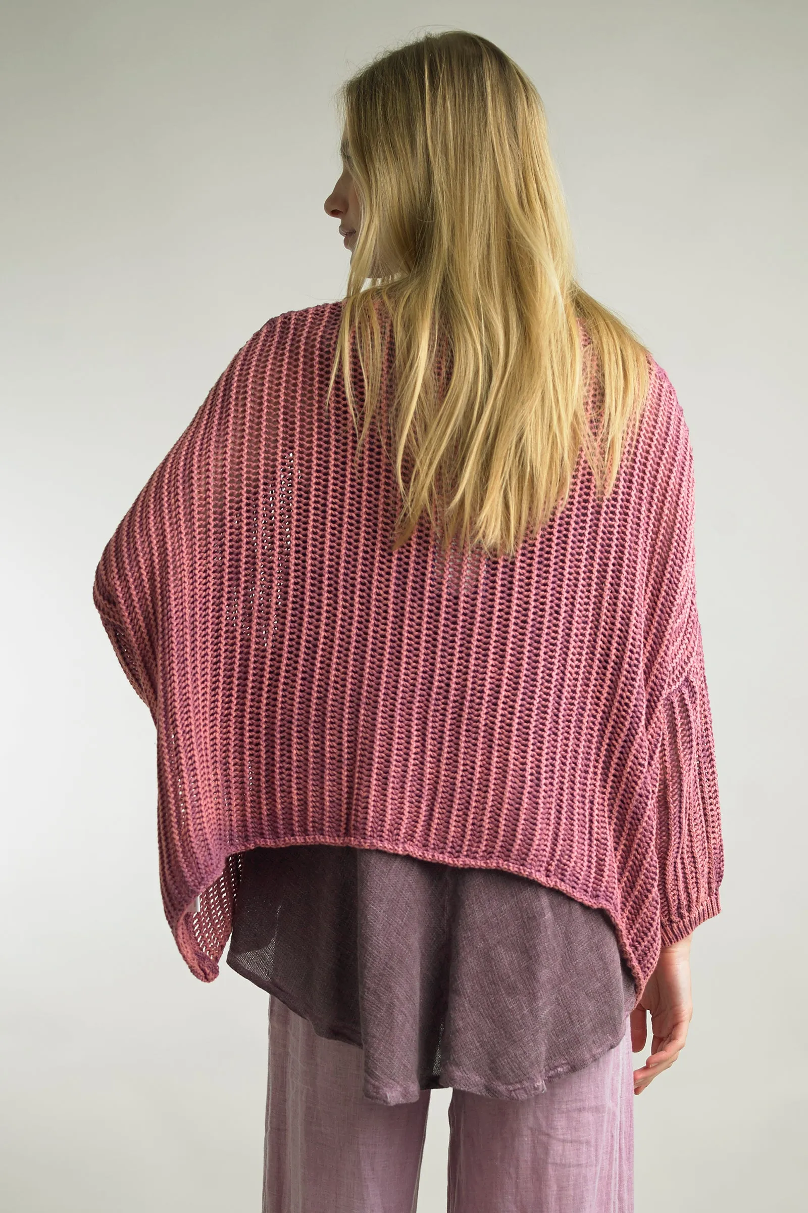 Tempo Paris Washed Linen Pocket Sweater  Effortless European Style