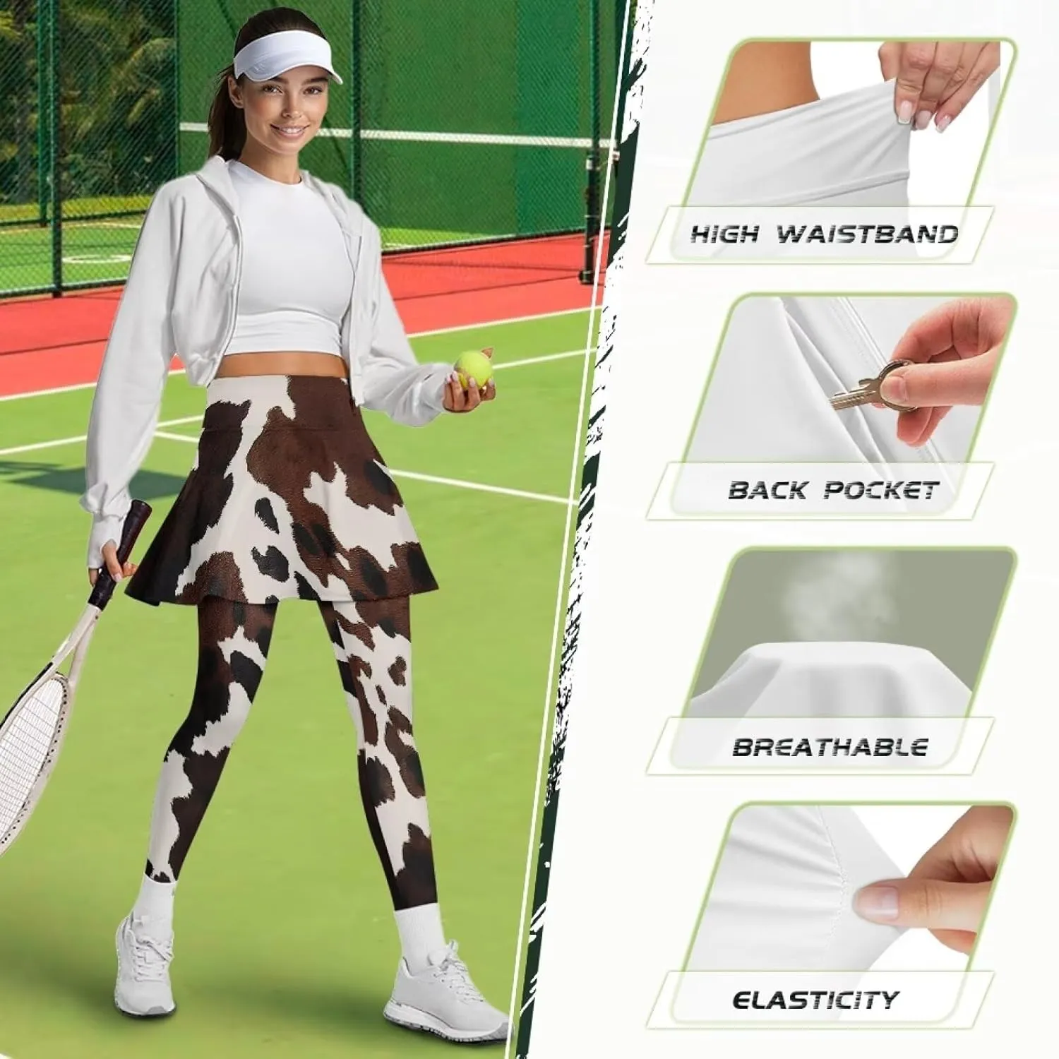 Tennis Skirts for Women Athletic Skirt with Leggings Winter Golf Clothes for Women Pickleball Outfits for Women XS-3X