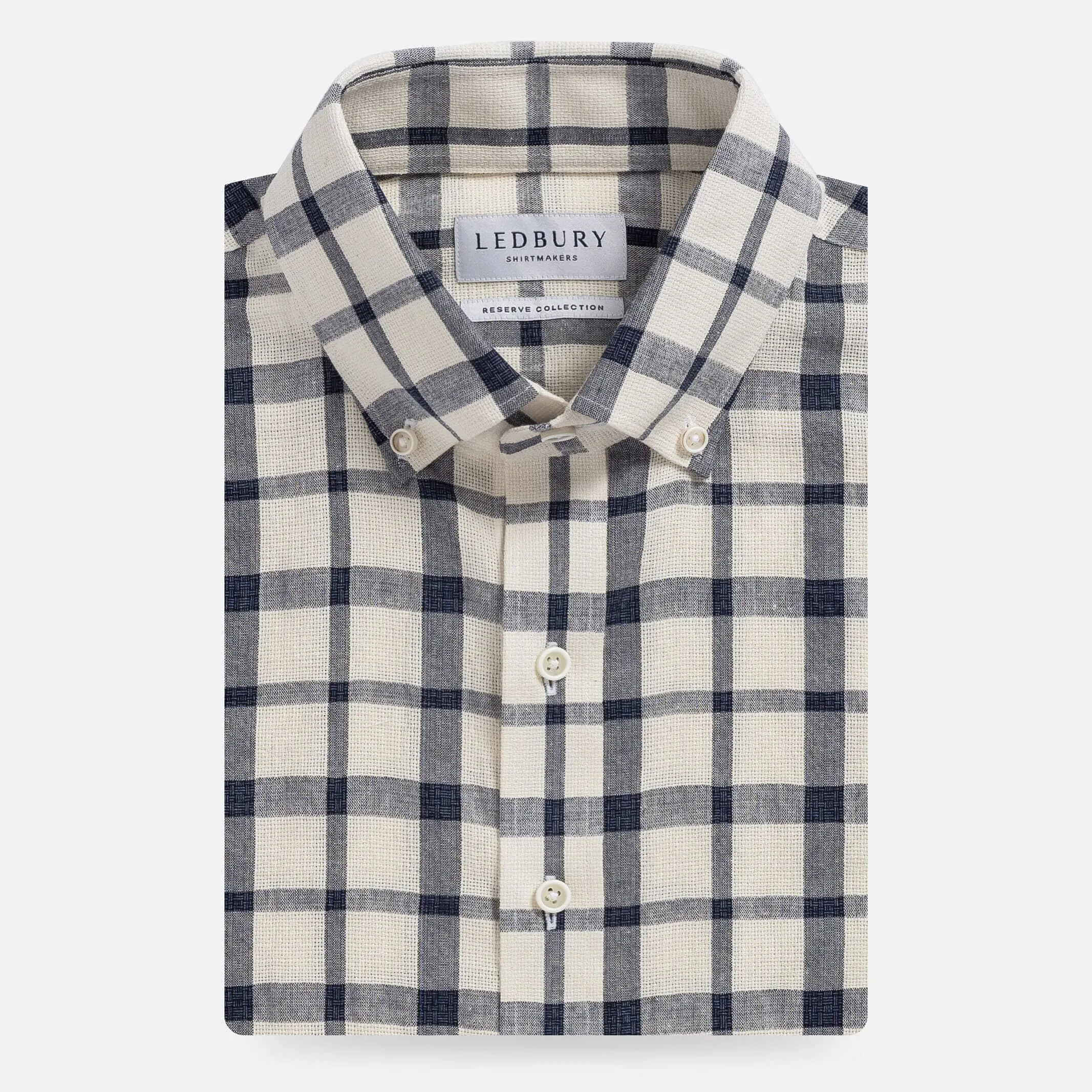 The Ivory Albiate Fletcher Windowpane Custom Shirt
