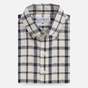The Ivory Albiate Fletcher Windowpane Custom Shirt