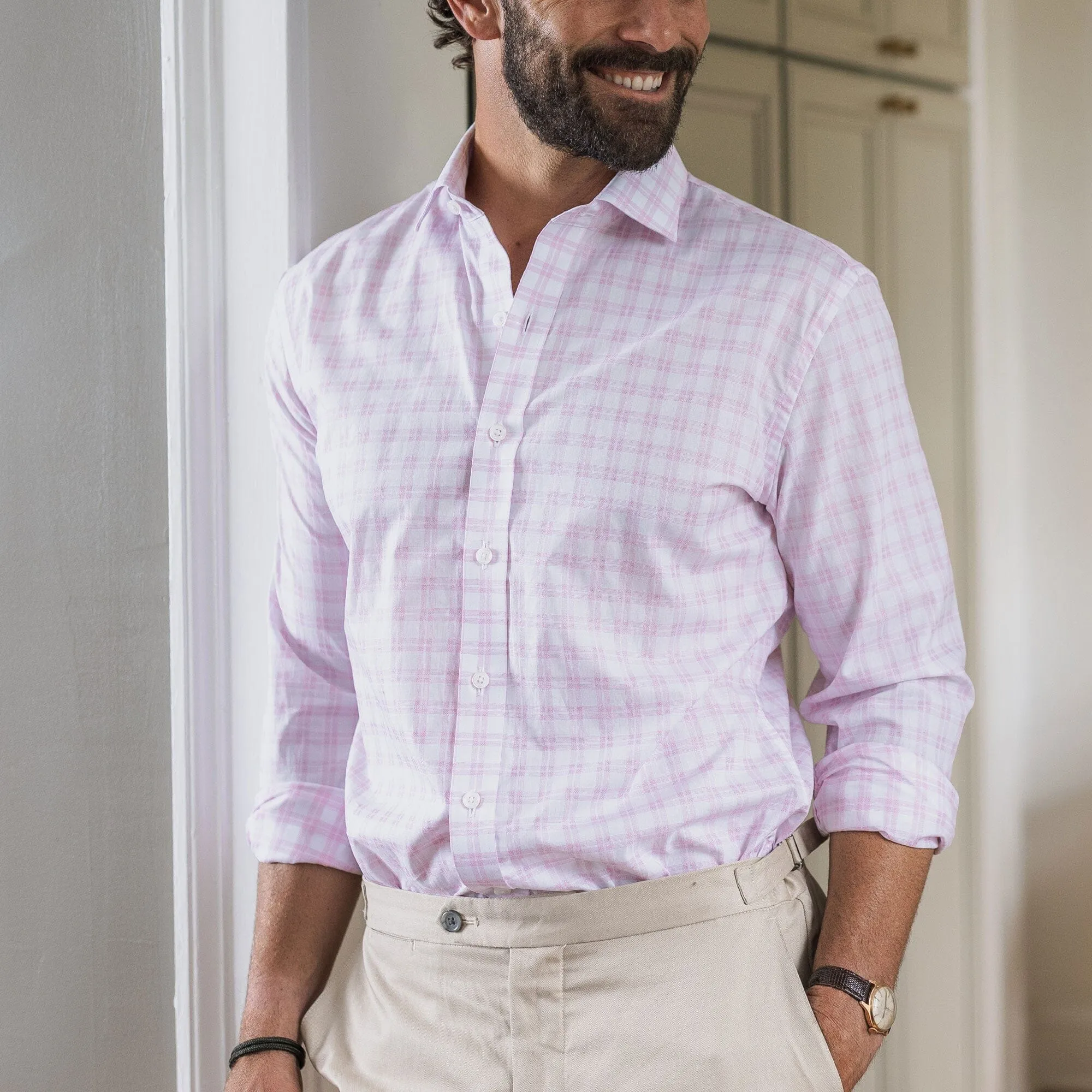 The Pink Ellis Plaid Custom Shirt