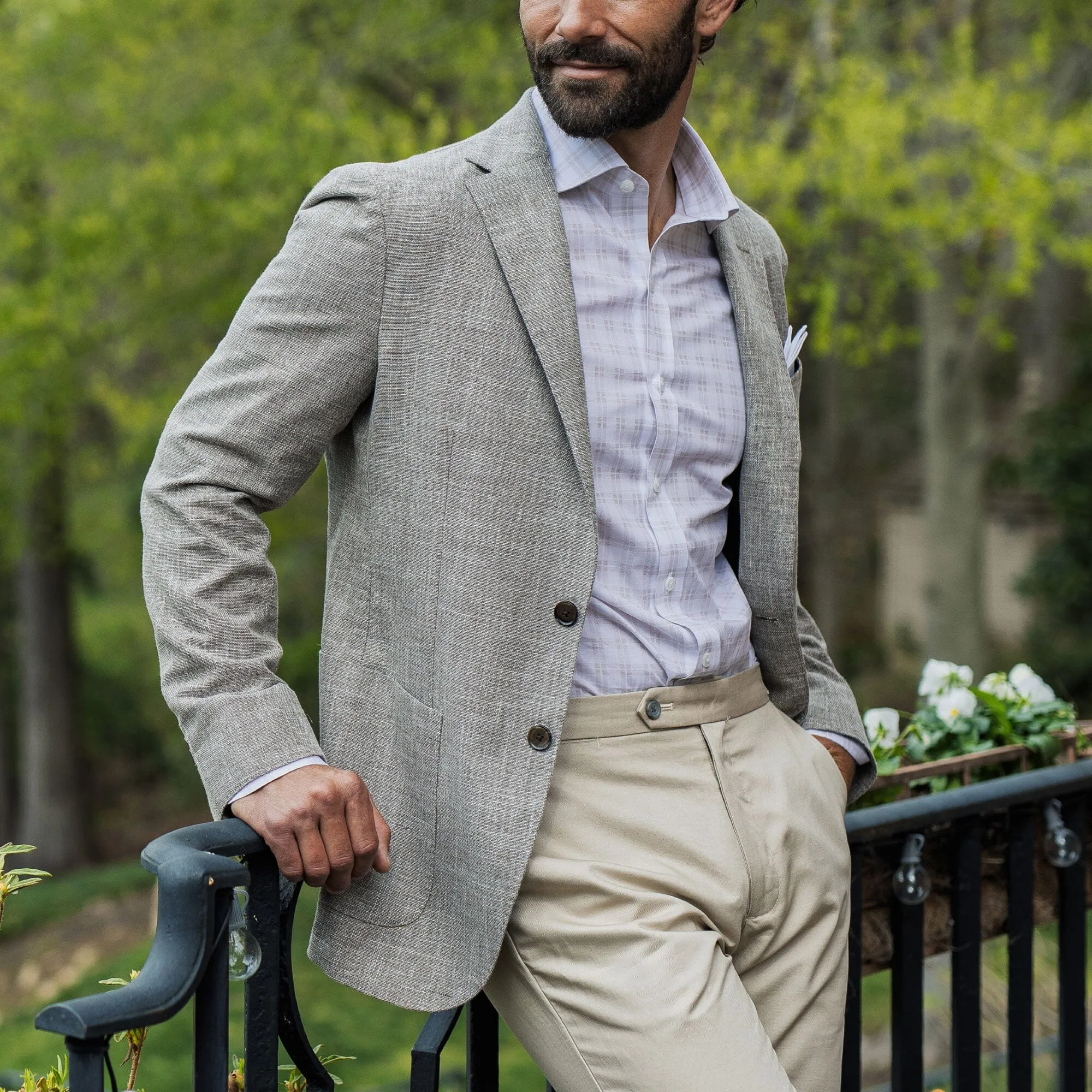 The Tan Ellis Plaid Custom Shirt